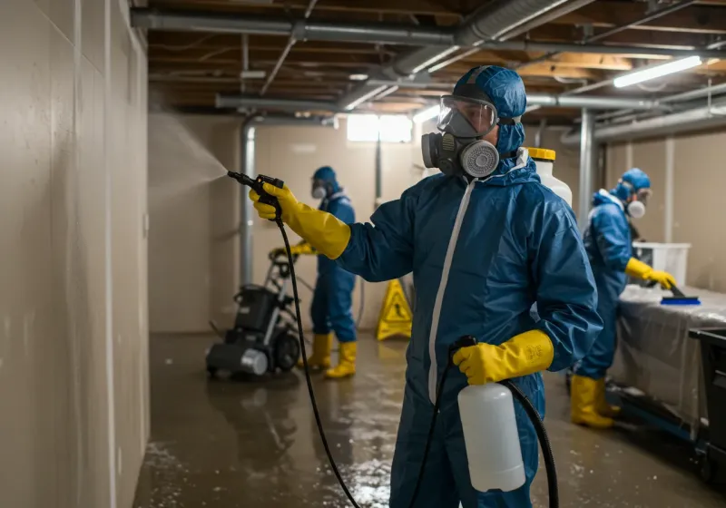 Basement Sanitization and Antimicrobial Treatment process in Saint Joseph, MI